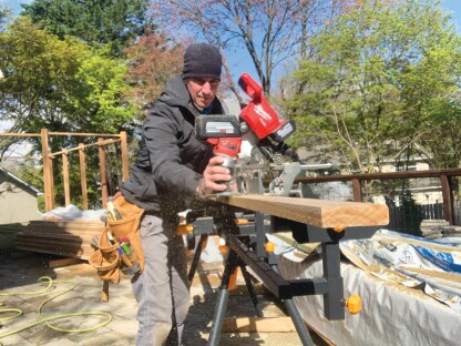 Toughbuilt 124 miter saw outlet stand